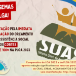 <strong>Manifestação pela imediata recuperação do orçamento para a assistência social</strong>